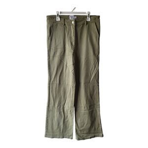 💕Princess Polly Carson Green High Rise Wide Leg Pants Size 8